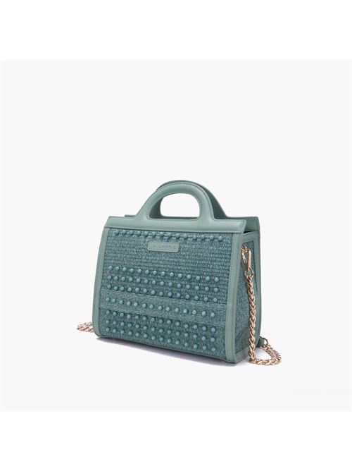 BORSA SHOPPING MALIBU GREEN La carrie | 141M-HM-581-RAE/GREGREEN